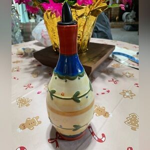 Boston Warehousese Trading Corp. ceramic oil decanter